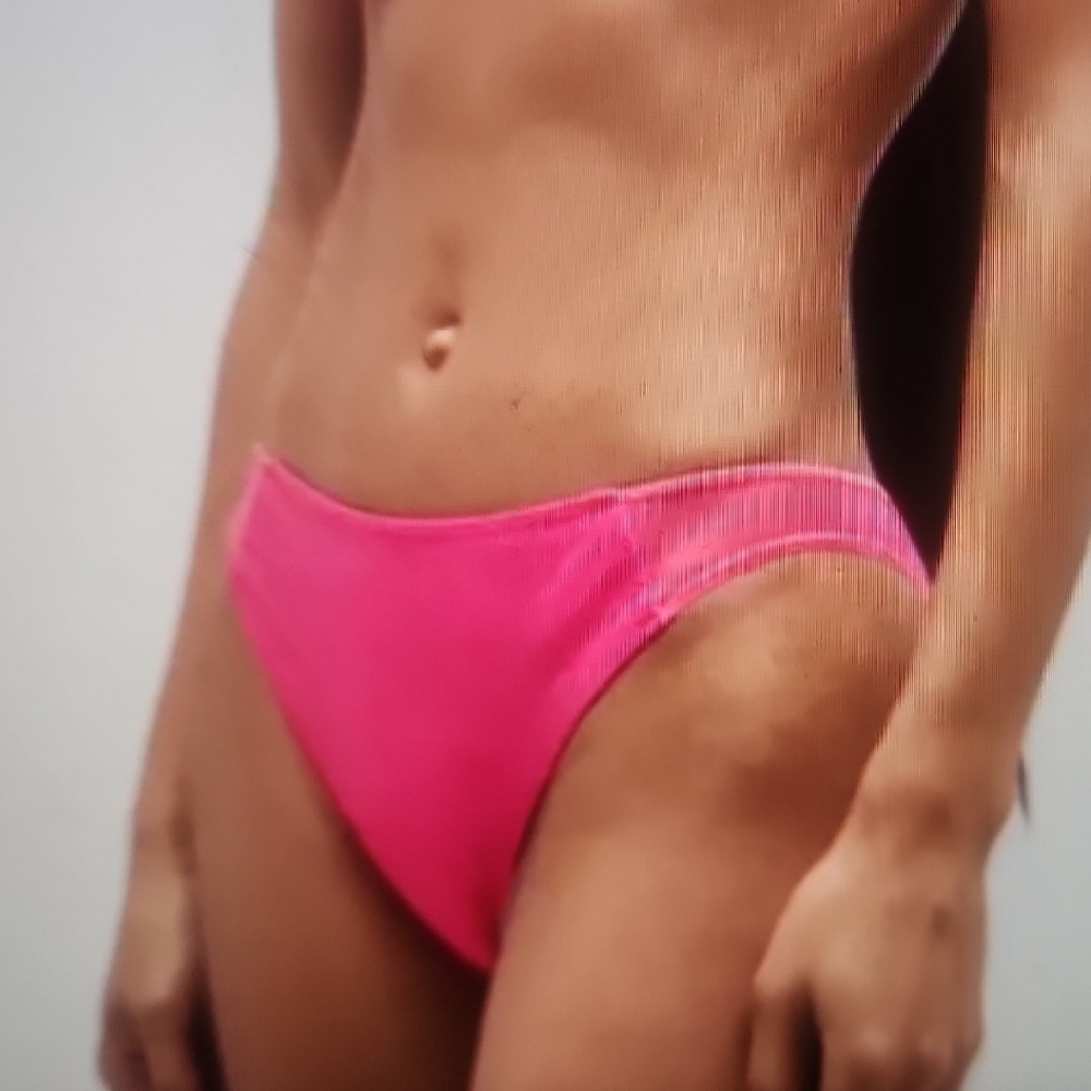 Ramy Brook Ensley Vibrant Pink Bikini Bottom Size XS $98